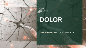 Se muestra neuronas con el logo de KFD y diciendo que el Dolor es una experiencia sensorial